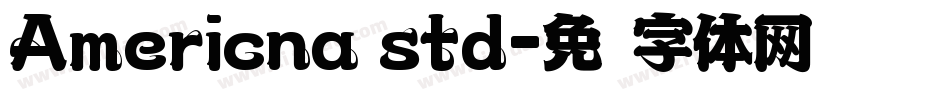 Americna std字体转换